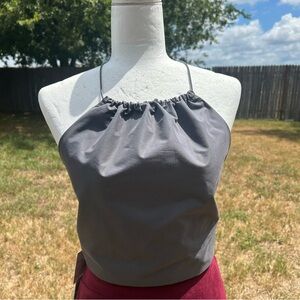 NWT Zara XL Gray Halter Top